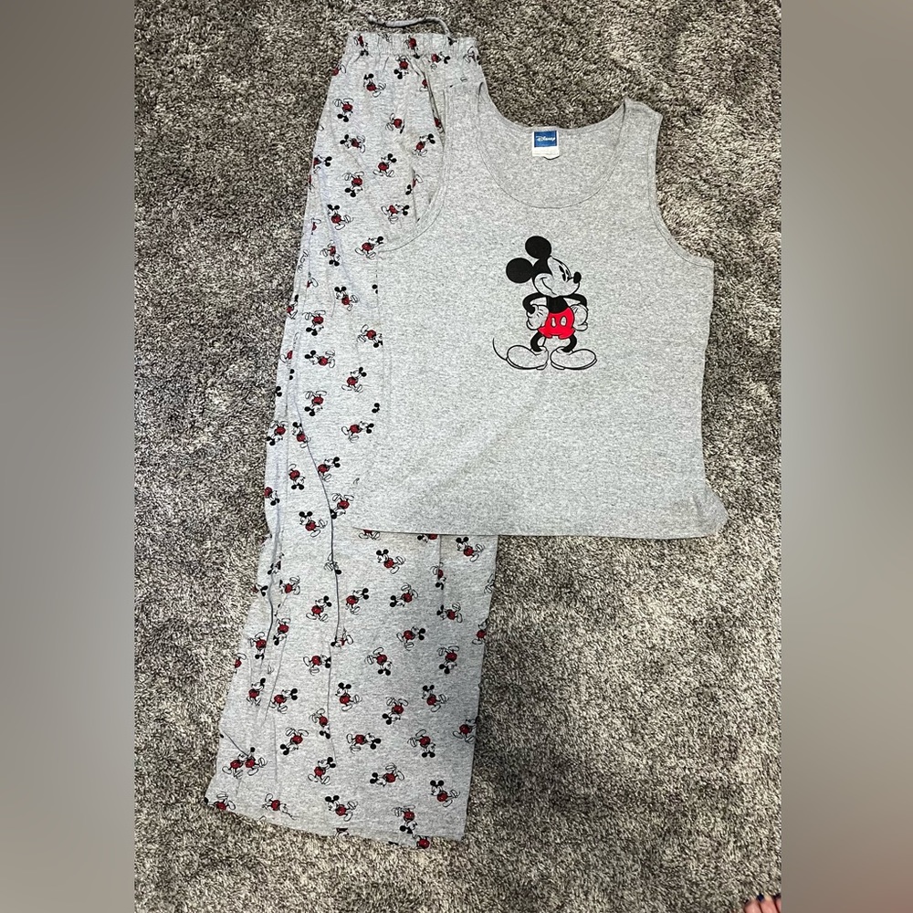 Disney Mickey Mouse pajamas, 2 piece, size L